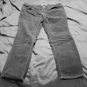 Lauren Conrad Gray Corduroy Skinny Jeans